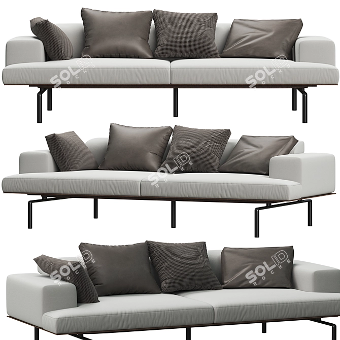 Sumo V-Ray Sofa 3D Model 3D model image 1