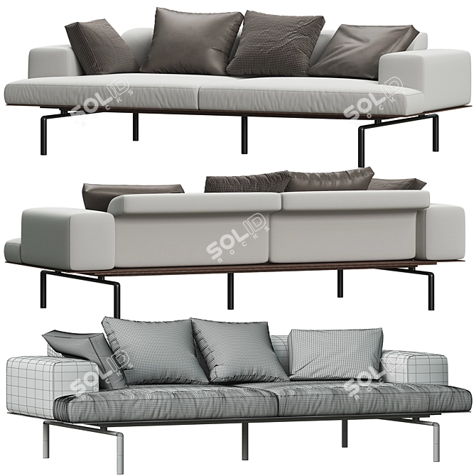 Sumo V-Ray Sofa 3D Model 3D model image 2