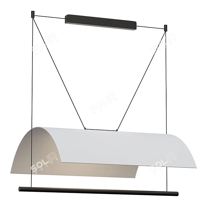 Lamina Mayor Pendant - Sleek Modern Lighting 3D model image 1