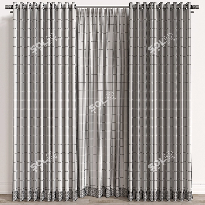 Flexible Drapery Panels 3D Models 3D model image 3