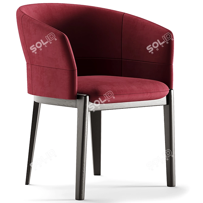 Modern Devon Chair with 3D Design 3D model image 1