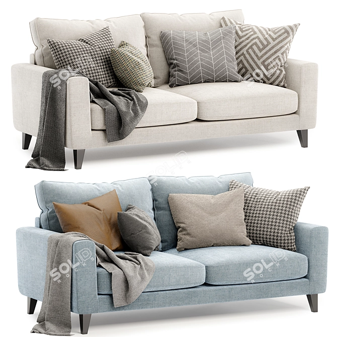 Luxe Comfort Lennie Sofa 3D model image 1