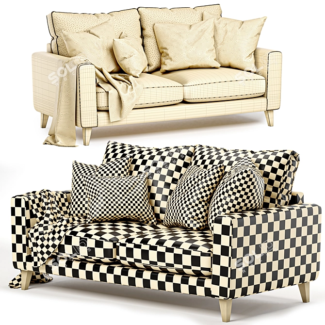 Luxe Comfort Lennie Sofa 3D model image 4