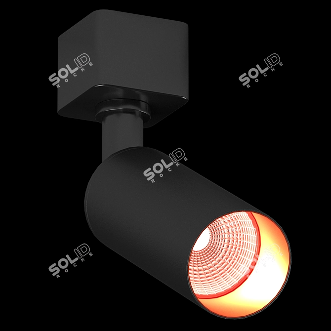 Track Lighting Set Poly 28000 3D model image 3