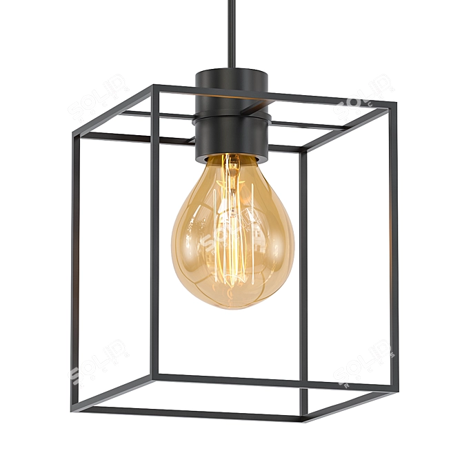 Stylish Kerma Square Suspension 3D model image 1