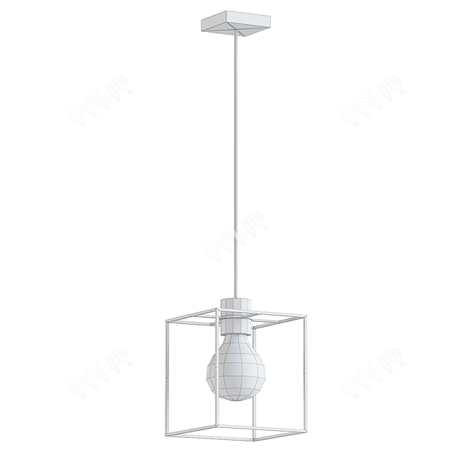 Stylish Kerma Square Suspension 3D model image 2