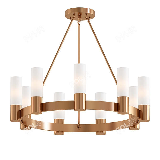 Contessa Single Tier Chandelier Natural 3D model image 1