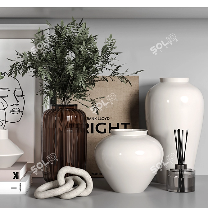 Luxury Decor Set, High Quality 3D model image 4