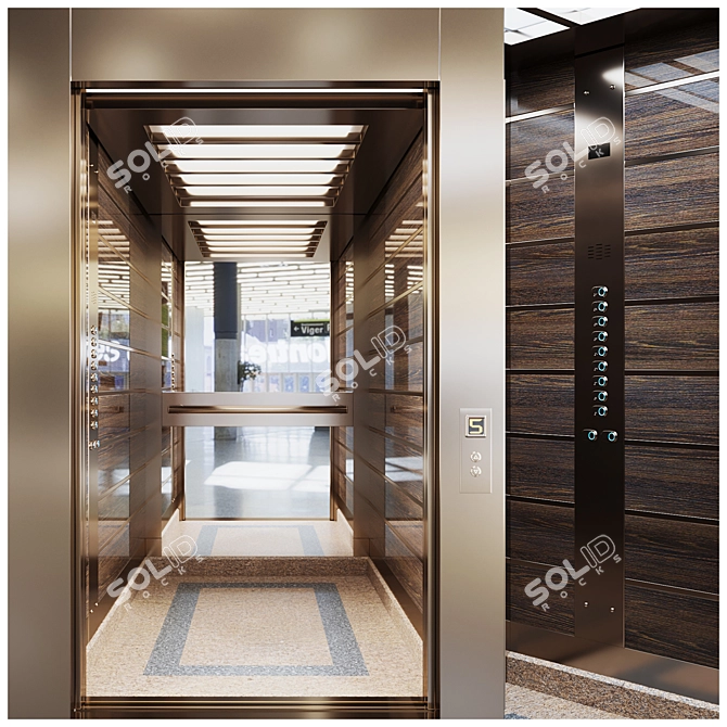 Premium Passenger Elevator - Easy Access 3D model image 4