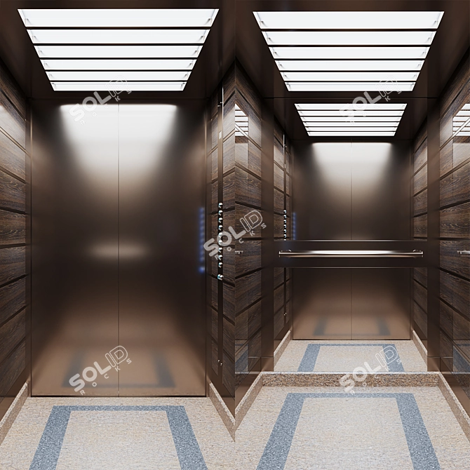 Premium Passenger Elevator - Easy Access 3D model image 2