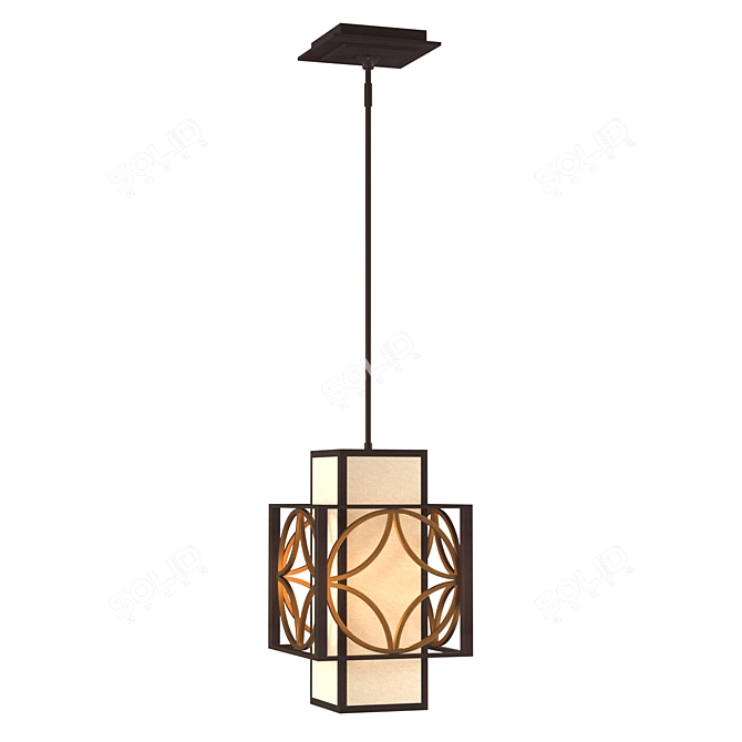 Modern Feiss Pendant Light Fixture 3D model image 1