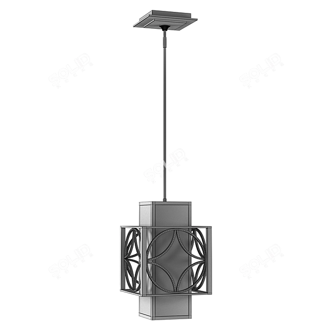 Modern Feiss Pendant Light Fixture 3D model image 2