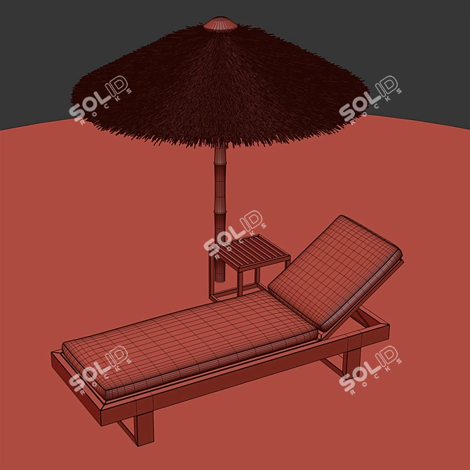 Beach Essentials Set 3D model image 9