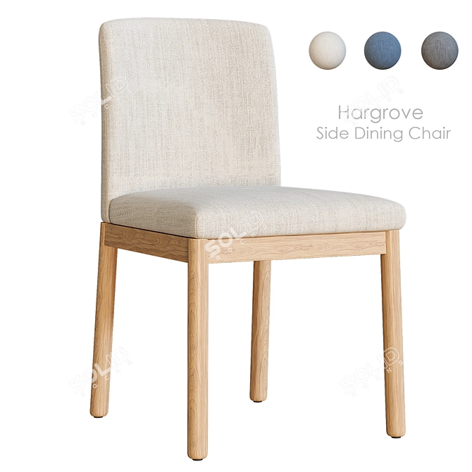 Hargrove Dining Chair 3D Model 3D model image 1