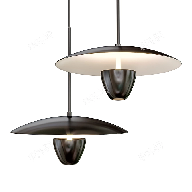 Reflective Design Lamps Collection 3D model image 1