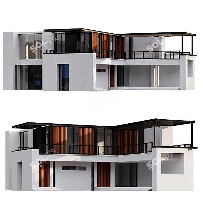 Modern Architectural 3D Model 3D model image 3