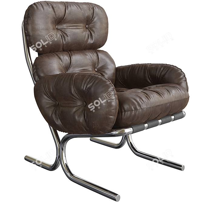 Modern Design Lounge Set 3D Model 3D model image 2