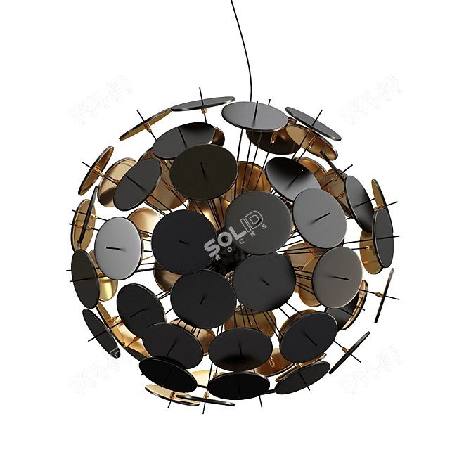 Modern Sphere Pendant Light 3D model image 1