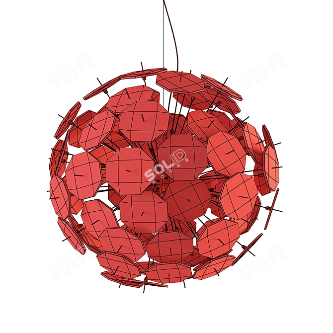 Modern Sphere Pendant Light 3D model image 3