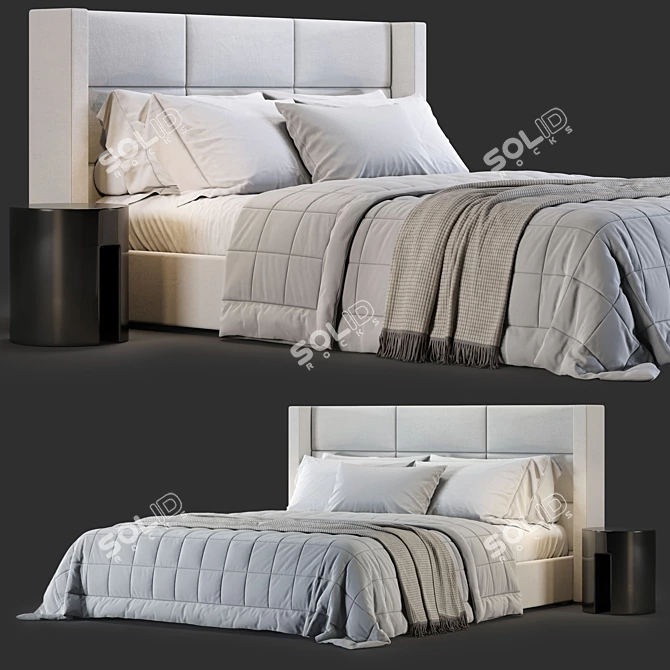 Minotti Spencer Bed Model 3D model image 1