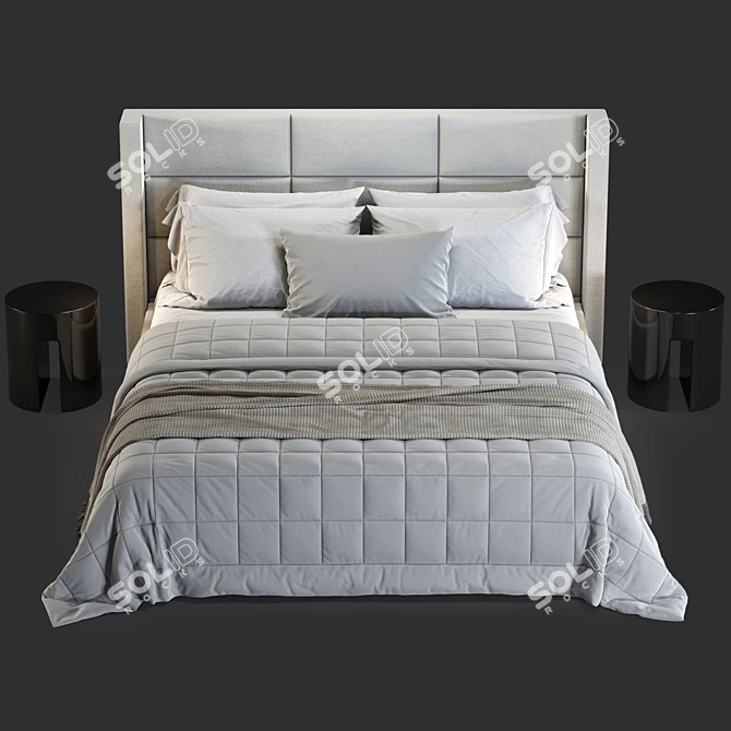 Minotti Spencer Bed Model 3D model image 3