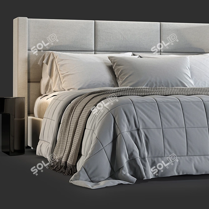 Minotti Spencer Bed Model 3D model image 4