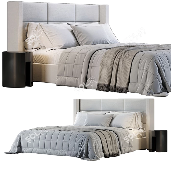 Minotti Spencer Bed Model 3D model image 6