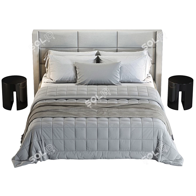 Minotti Spencer Bed Model 3D model image 8