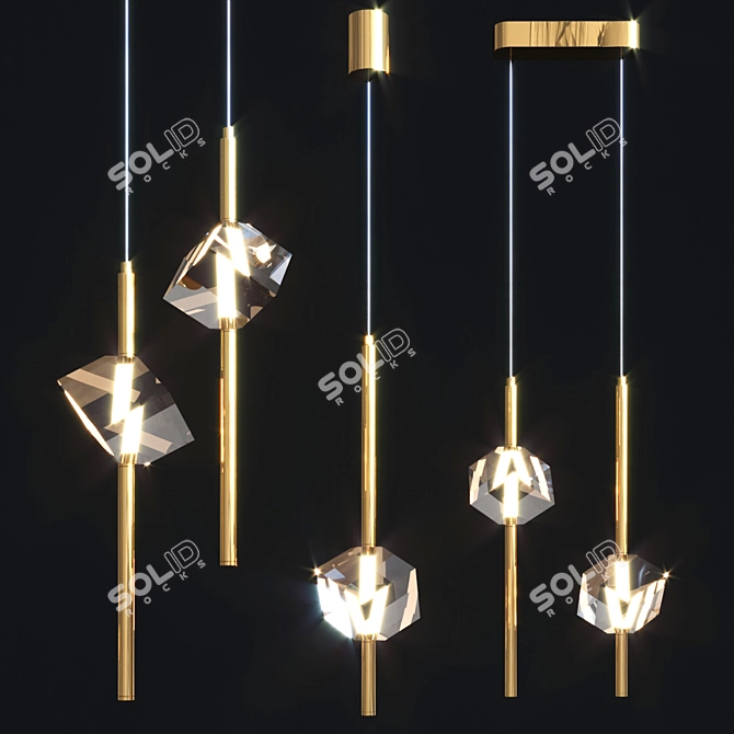 PARDIS Set Suspension Lamp (10cm) 3D model image 1