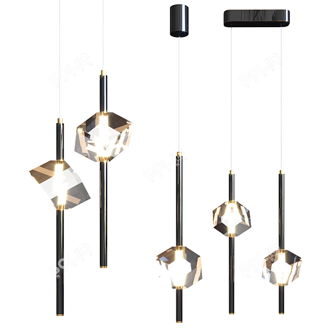 PARDIS Set Suspension Lamp (10cm) 3D model image 2