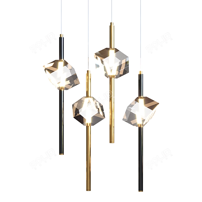 PARDIS Set Suspension Lamp (10cm) 3D model image 3