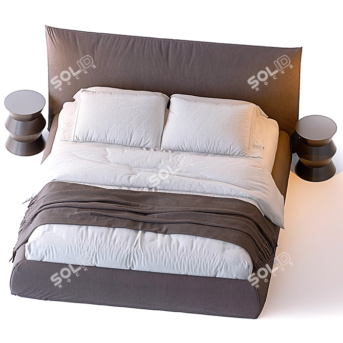 Piumotto Bed by Pianca 3D model image 2