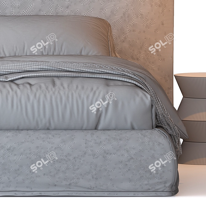 Piumotto Bed by Pianca 3D model image 4