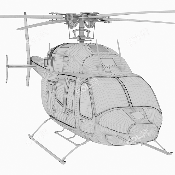 Bell429 Helicopter Model: 3D  3D model image 7