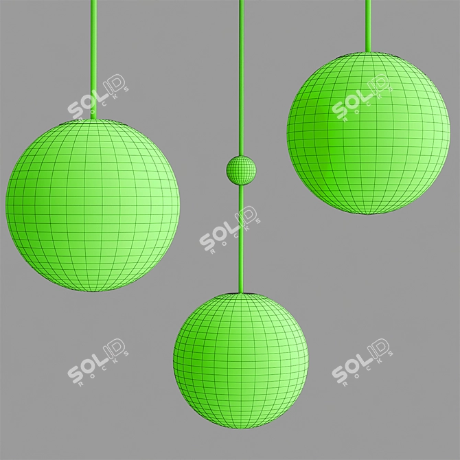 Modern TIGE 2013 Pendant Light 3D model image 2