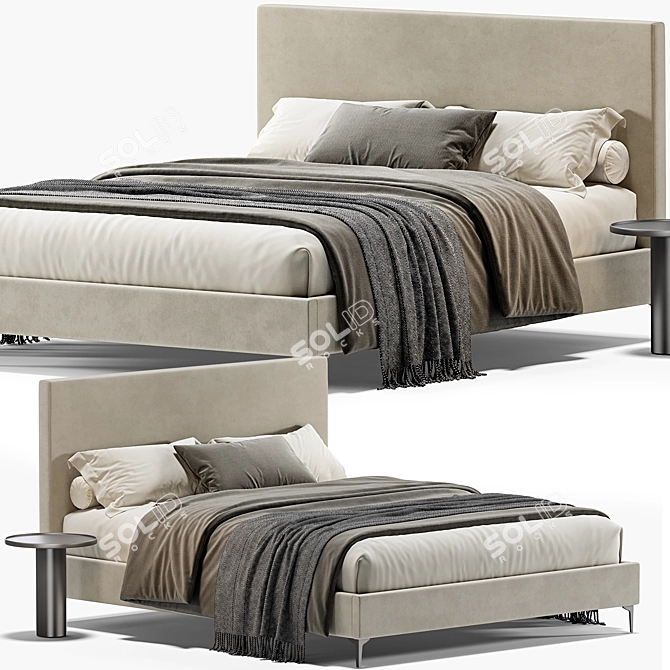 Emmett Bed 3D Model Download 3D model image 1