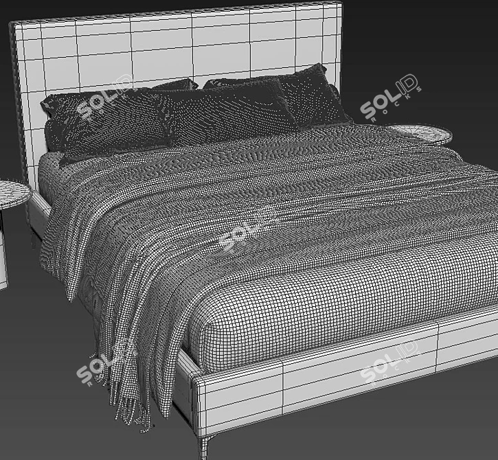 Emmett Bed 3D Model Download 3D model image 4