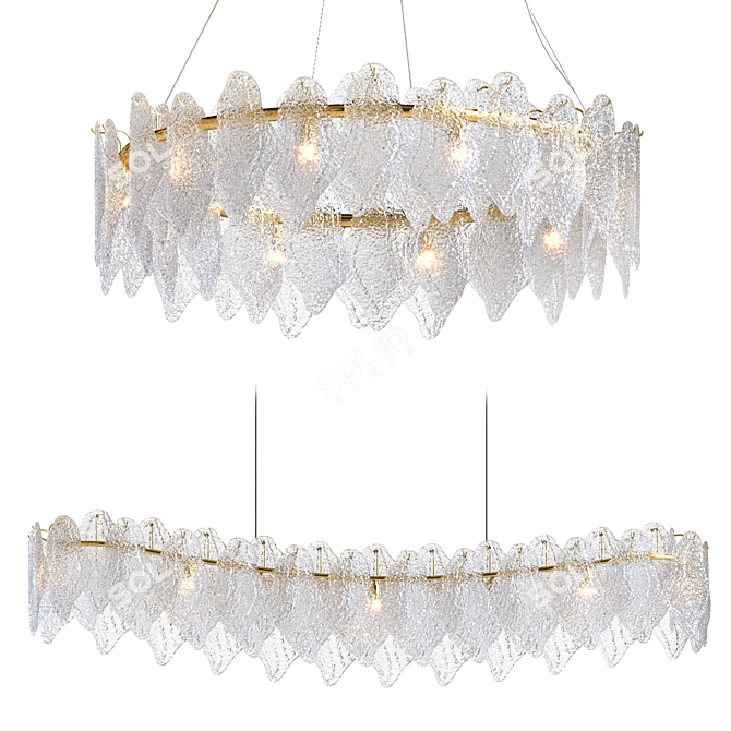 Elegant Marisa Lampatron Chandelier 3D model image 1