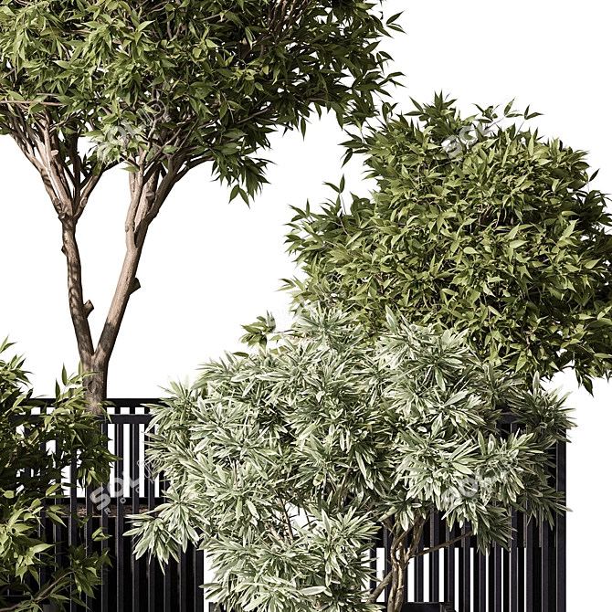 Garden Oasis Plant Duo 3D model image 3