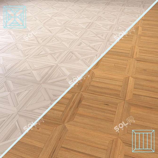 Wooden Floor 3D Model Meshes 3D model image 1