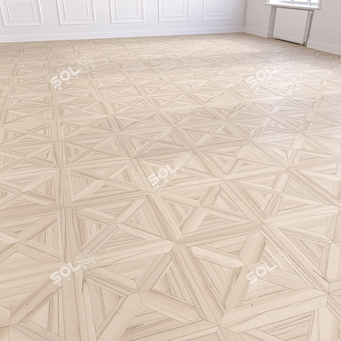 Wooden Floor 3D Model Meshes 3D model image 4