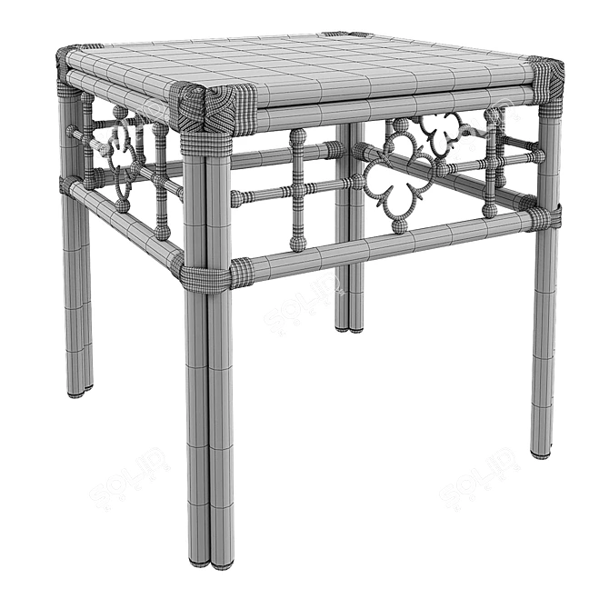 Square End Table 3D Model 3D model image 3