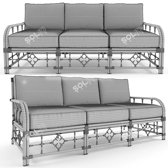 Mimi Sofa 3D Model Kit 3D model image 2