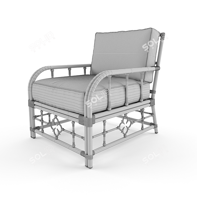 Mimi Relaxation Lounge Chair 3D model image 3