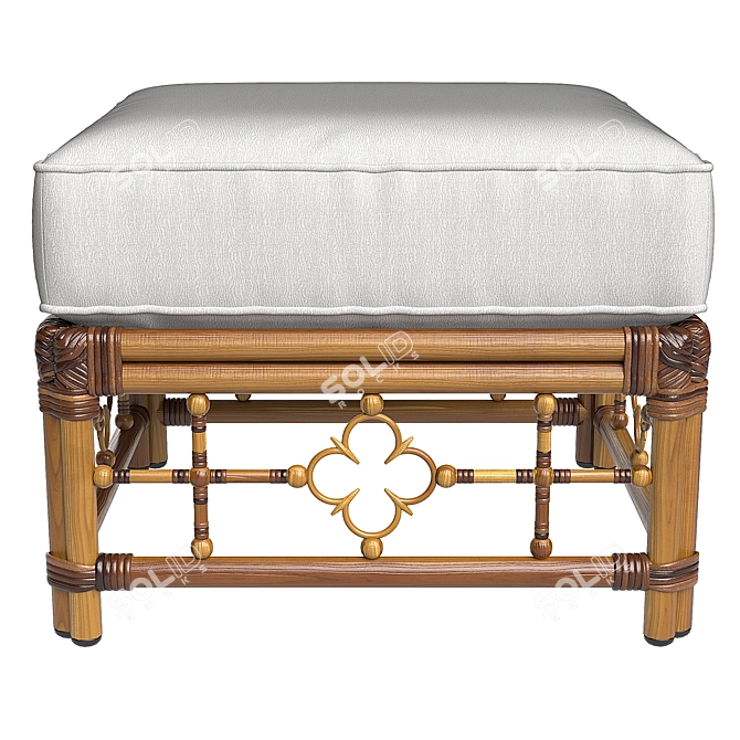 Mimi Ottoman 3D Model 3D model image 2