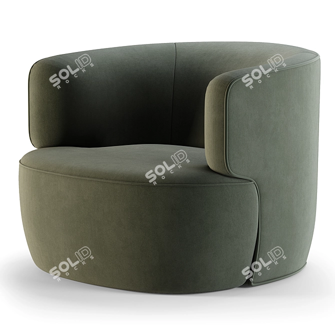 Elain Molteni Armchair: Modern Design Studioighthouse 3D model image 3