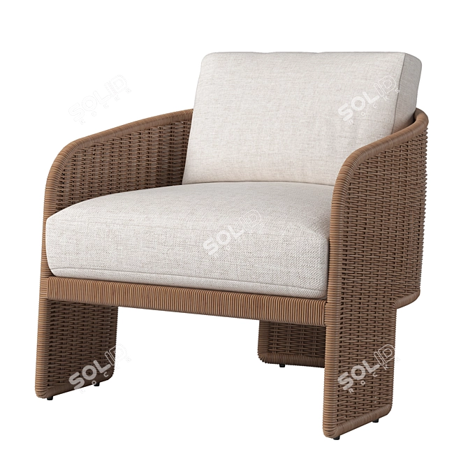 Cozy RH La Paz Chair 3D model image 1