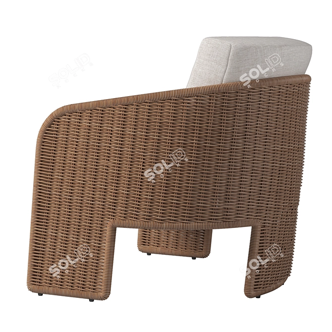 Cozy RH La Paz Chair 3D model image 2