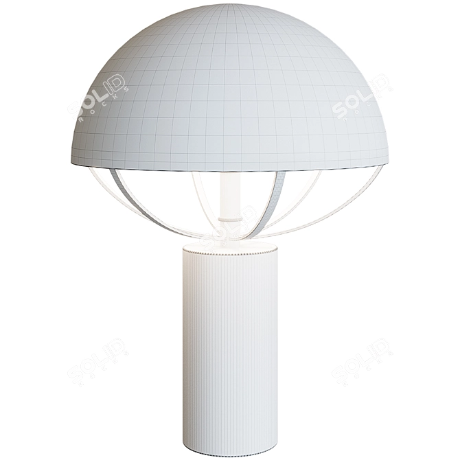 Minimalist Marble Umbrella Desk Lamp 3D model image 2