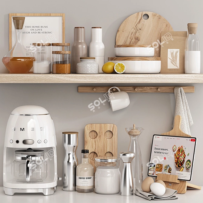 Kitchen Accessories 3D Model Kit 3D model image 1